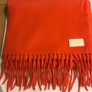 Coach orange winter scarf